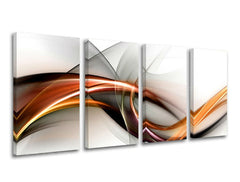 Pittura murale in 4 parti ABSTRAKT
