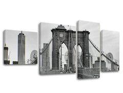 Pittura murale in 4 parti CITY / NEW YORK