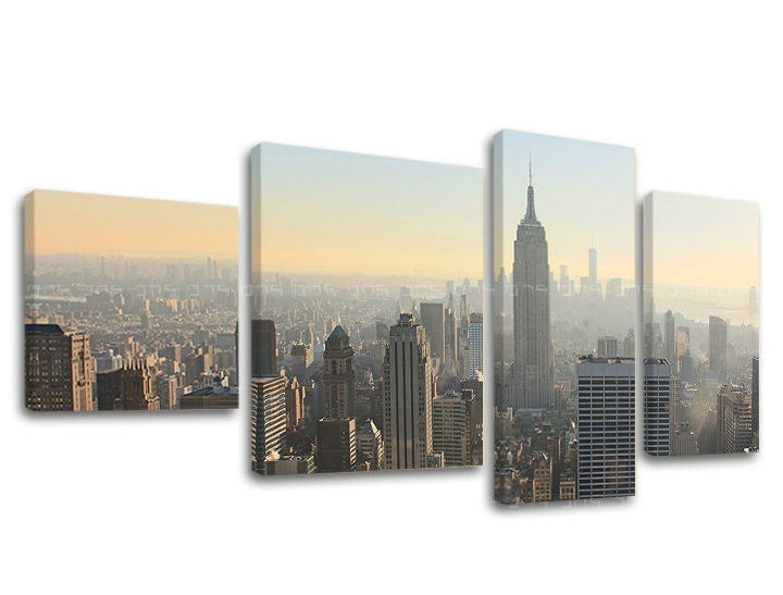 Pittura murale in 4 parti CITY / NEW YORK