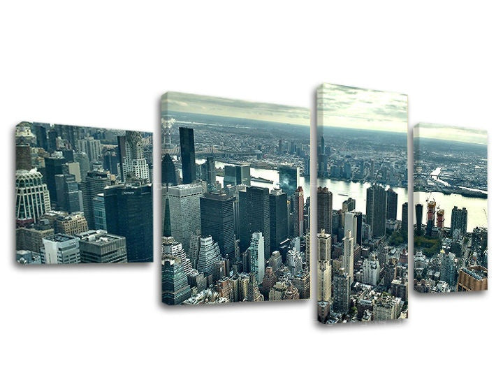 Pittura murale in 4 parti CITY / NEW YORK