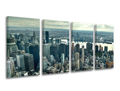 Pittura murale in 4 parti CITY / NEW YORK