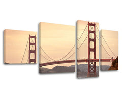 Pittura murale in 4 parti CITY / SAN FRANCISCO
