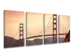 Pittura murale in 4 parti CITY / SAN FRANCISCO