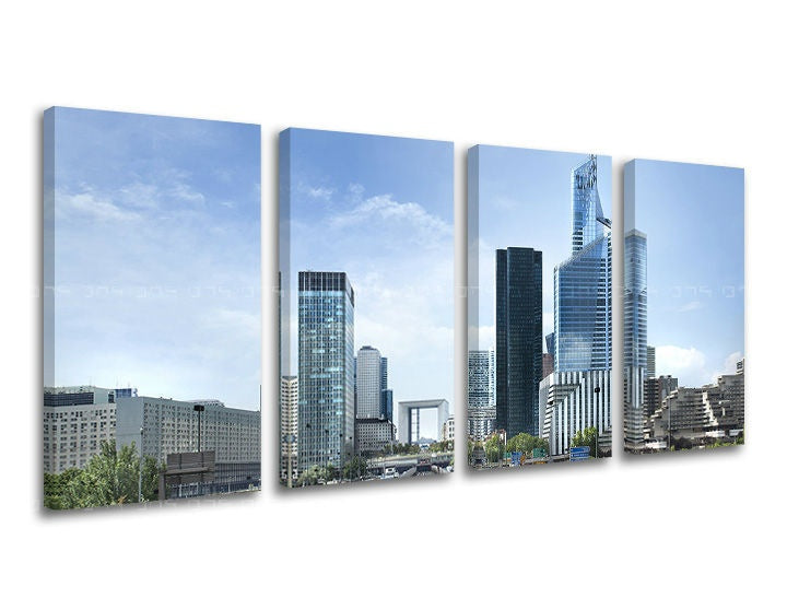 Pittura murale in 4 parti CITY