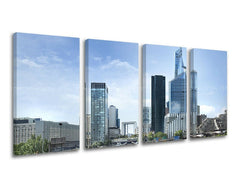 Pittura murale in 4 parti CITY
