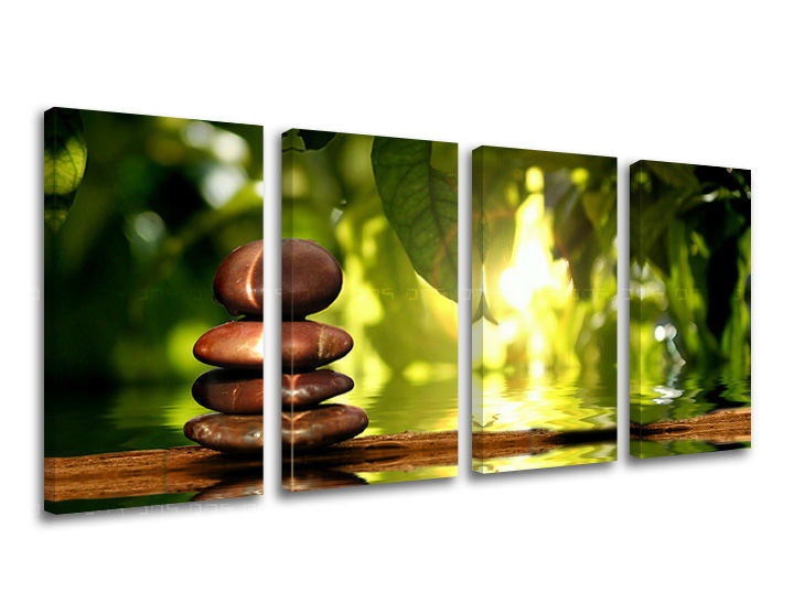 Pittura murale in 4 parti FENG SHUI