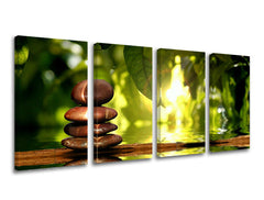 Pittura murale in 4 parti FENG SHUI