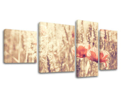 Pittura murale in 4 parti FIORI