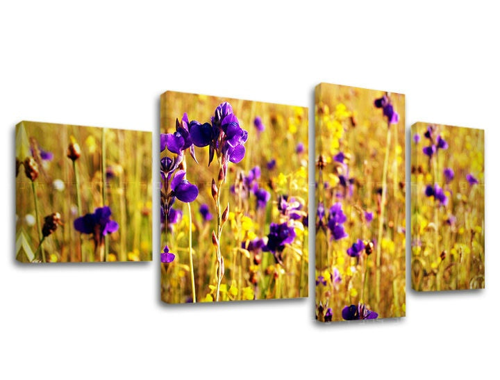 Pittura murale in 4 parti FIORI