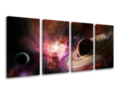 Pittura murale in 4 parti UNIVERSE