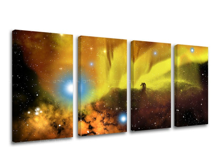 Pittura murale in 4 parti UNIVERSE
