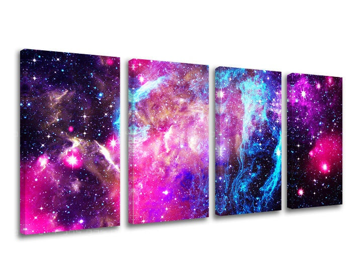 Pittura murale in 4 parti UNIVERSE