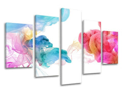 Pittura murale in 5 parti ABSTRAKT