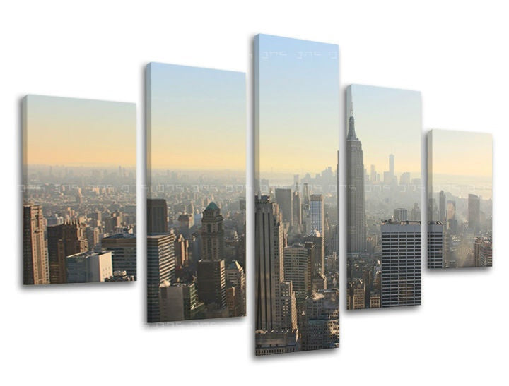 Pittura murale in 5 parti CITY / NEW YORK