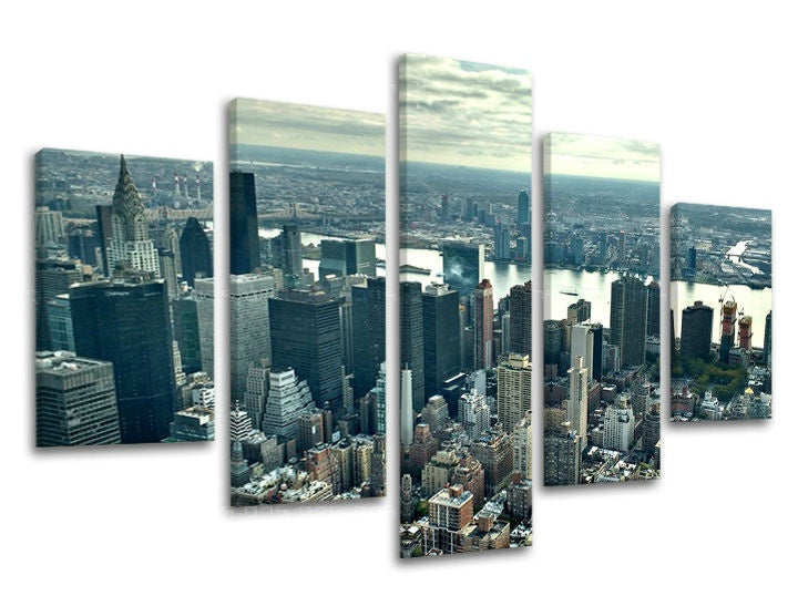 Pittura murale in 5 parti CITY / NEW YORK