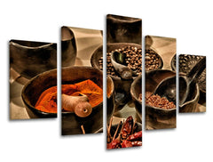 Pittura murale in 5 parti CUCINA