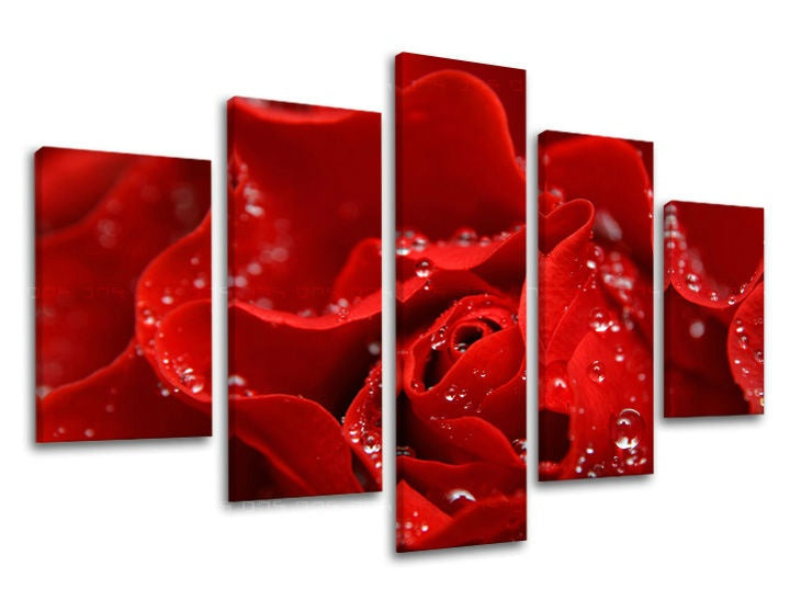 Pittura murale in 5 parti FIORI