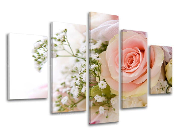 Pittura murale in 5 parti FIORI