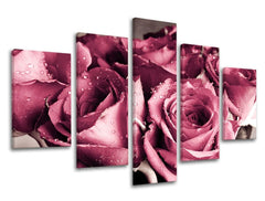 Pittura murale in 5 parti FIORI