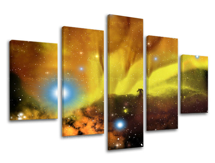 Pittura murale in 5 parti UNIVERSE