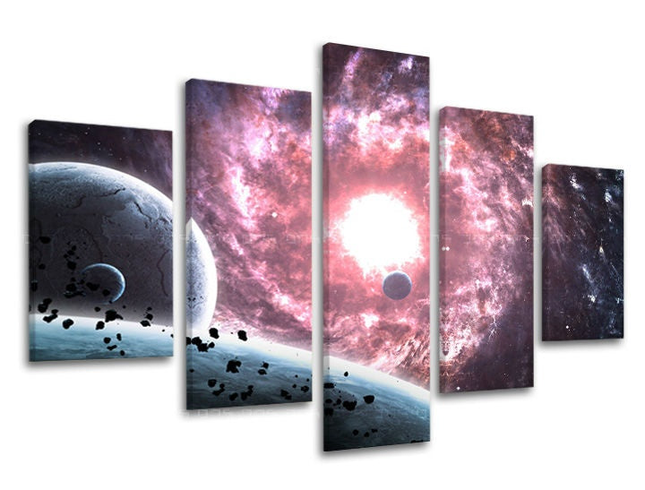 Pittura murale in 5 parti UNIVERSE