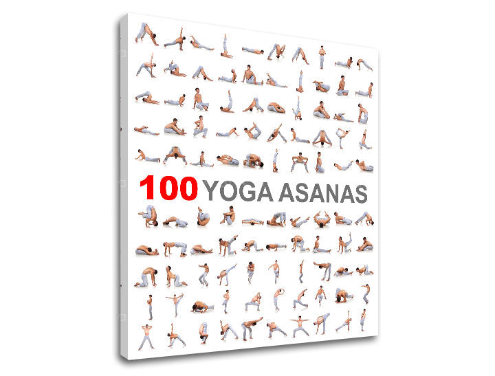 Pittura murale motivazionale 100 asana yoga - immagine 5