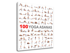 Pittura murale motivazionale 100 asana yoga - immagine 5