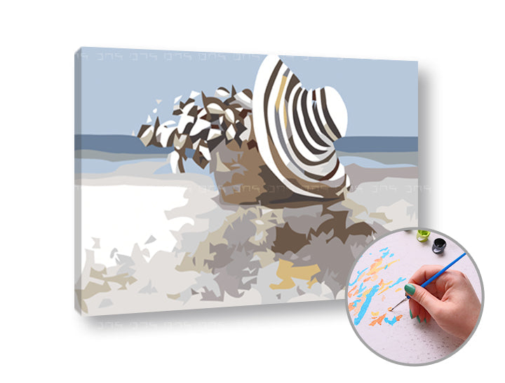 Pittura per numeri REST ON THE SPIAGGIA | difficoltà bassa