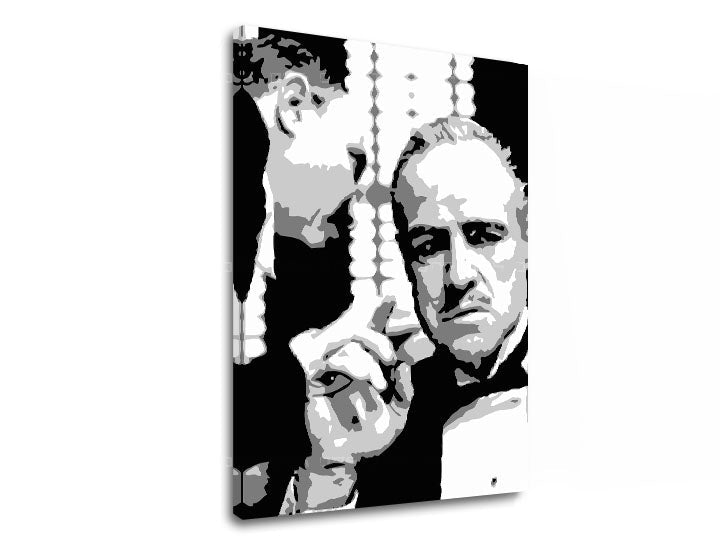Pittura POP Art stampata GODFATHER 1 parte gfoh - immagine 3