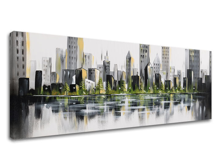 Pittura su tela CITY - immagine 2
