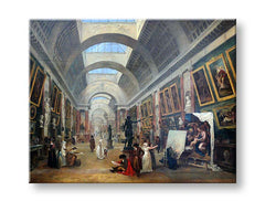 Pittura su tela Hubert Robert - Progetto Grande Galerie du Louvre - immagine 4