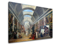 Pittura su tela Hubert Robert - Progetto Grande Galerie du Louvre - immagine 3