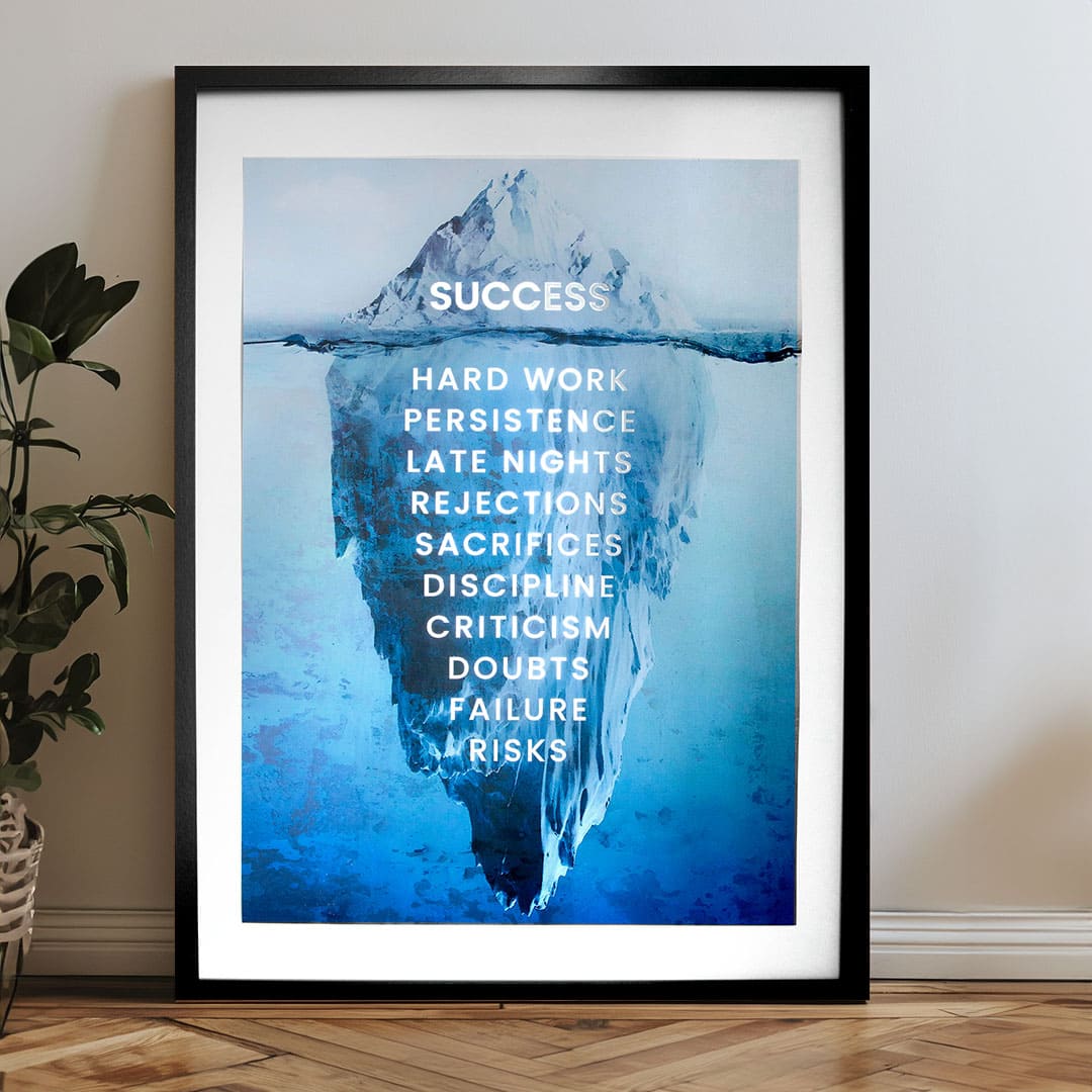 Poster da parete con effetto EXTRA - Iceberg del successo