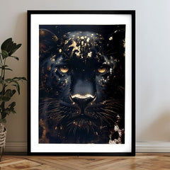 Poster da parete con effetto EXTRA - Pantera d'oro