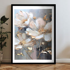 Poster da parete con effetto EXTRA - Petali d'oro