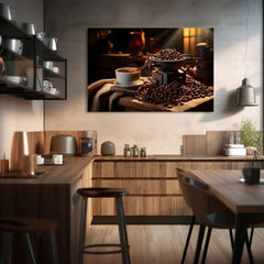 Quadri per cucina La magia del caffè in grani
