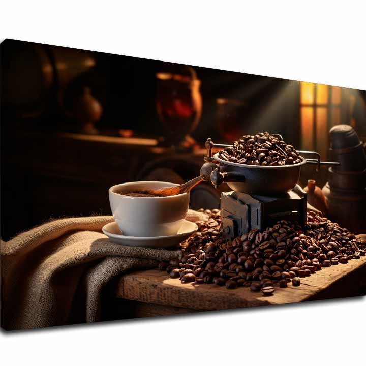 Quadri per cucina La magia del caffè in grani - immagine 2