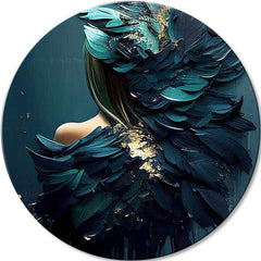 Quadri rotondi con acrilico Angel Calling - immagine 2