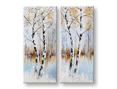 Quadri su tela ALBERI di 2 pezzi