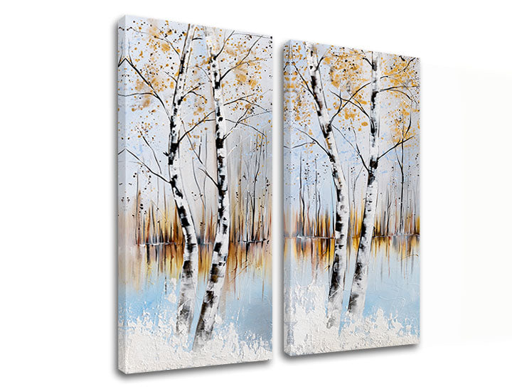 Quadri su tela ALBERI di 2 pezzi - immagine 6