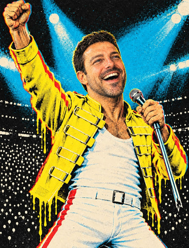 Quadro da foto come leggenda – il cliente come Freddie Mercury