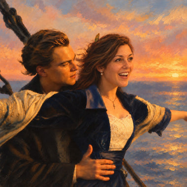Quadro da foto come leggenda – la cliente come Rose di Titanic