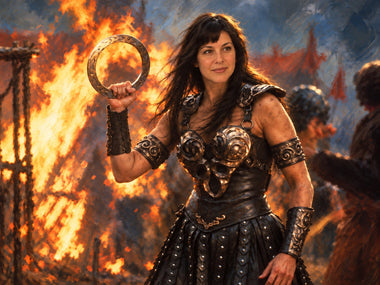 Quadro da foto come leggenda – la cliente come Xena