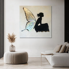 Quadro di farfalle fatate - 100% originale dipinto ad acrilico - immagine 3