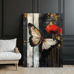 Quadro di farfalle Sorpresa - 100% originale dipinto ad acrilico - immagine 3