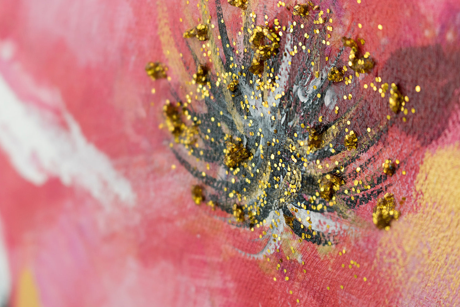 Quadro dipinto a mano FIORI 120x90 cm