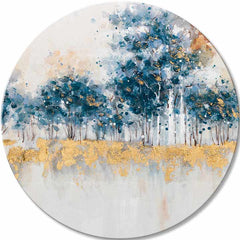 Quadro dipinto a tutto tondo Il sussurro della foresta - immagine 2