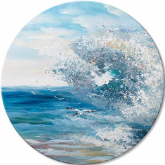 Quadro dipinto rotondo Elemento senza compromessi - immagine 2