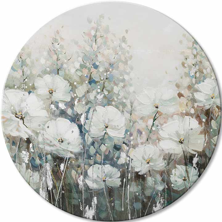 Quadro dipinto rotondo Sinfonia di primavera - immagine 2