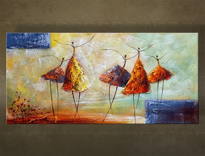 Quadro murale dipinto a mano DANCERS
